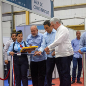 Inaugura Díaz-Canel II Feria Internacional del Transporte y Logística