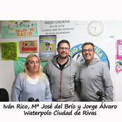 09-11-21 Entrevista a El presidente Iván Rico, Mª José del Brío y Jorge Álvaro del club Waterpolo Ciudad de Rivas