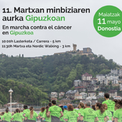11. Carrera y Marcha #contraelcáncer en #Gipuzkoa