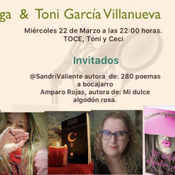 GRUPORADIOCOMPLICES.COM, FERNANDO RODRIGUEZ, TROPICO DE LETRAS con TONI & CECI, con SANDRI & AMPARO. Prog 22-03-2023