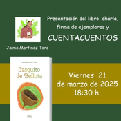 El cuentacuentos Jaime Martínez Toro presenta hoy en Santoña el libro "Casquito de bellota" para un público familiar