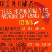 Charla con Juan Iñigo Carrera sobre la Crisis internacional y las perspectivas en America Latina