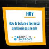 How to balance technical and business needs - Interviews Agile Topics