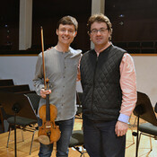 Entrevista a Ricardo Espigares (director Orquesta Filarmonía Granada) y Alejandro Bustamante (violinista)