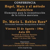 Conferencia 'Hegel, Marx y el método dialéctico' organizado por el CICP (22/08/14)
