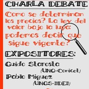 Charla: ¿Cómo se determinan los precios? La ley del valor bajo la lupa. ¿Podemos decir que sigue vigente?