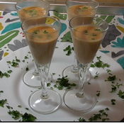 CHUPITOS DE CREMA DE GAMBAS