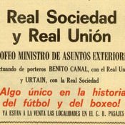 El boxeador Urtain, ¿portero de la Real?