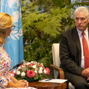 Recibe Presidente Díaz-Canel a secretaria general de la Unión Internacional de Telecomunicaciones