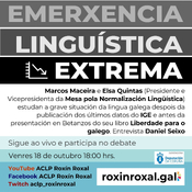Emerxencia lingüistica extrema na Galiza. Canversa con Marcos Maceira e Elsa Quintas (MNL)