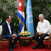 Sostiene Díaz-Canel encuentro con el Director General de la ONUDI