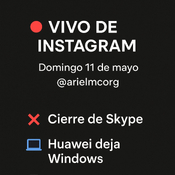 Vivo tech de Instagram usuario @arielmcorg - domingo 11 de mayo