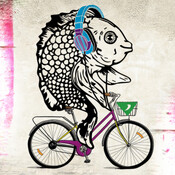La pez en bicicleta