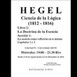 Hegel. La Ciencia de la Lógica. Carlos Pérez Soto